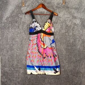 Tibi Mini Dress Baby Doll Silk Summer Vacation Beach Dress Womens Xs